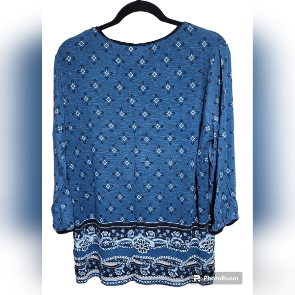 Women's cb 3/4 Length Sleeve Top, sz XL - Picture 2 of 4